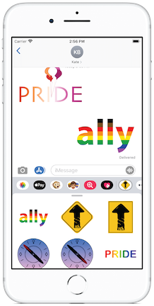 Sticker Pack on iPhone mockup